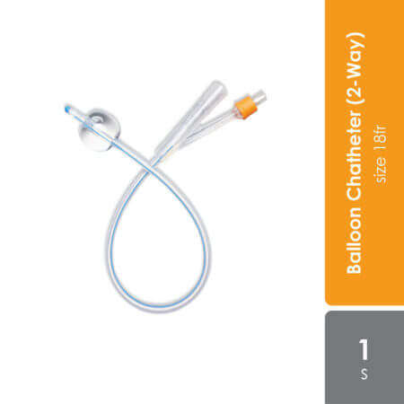 Foley Balloon Catheter 2-way Size 18fr 1s