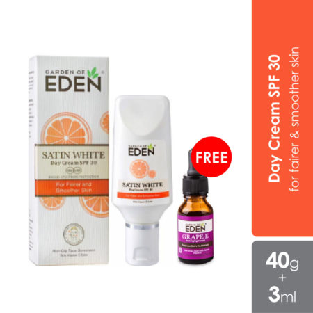 Garden Of Eden Satin White Day Cr 40g Free Grape E 3ml
