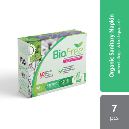 Biofree Organic Cotton Disposable Pad Day Use Xl 280mm