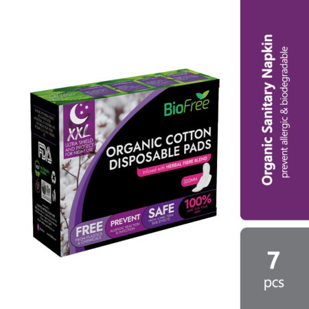 Biofree Organic Cotton Disposable Pad Night Use Xxl 320mm
