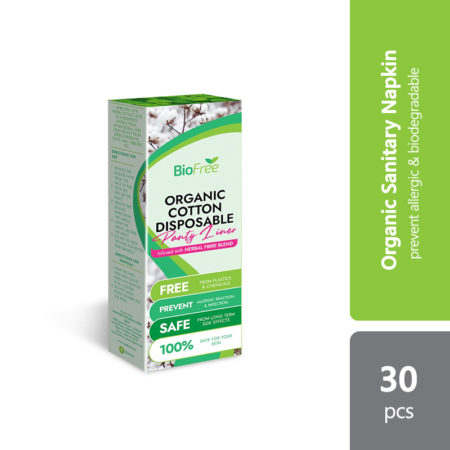 Biofree Organic Cotton Disposable Panty Liner L 180mm
