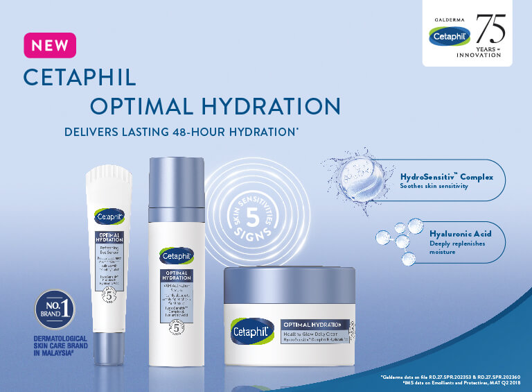 Cetaphil Optimal Hydration Regime 1 To 4 Steps Sets | Delivers Lasting 48-hours Hydration