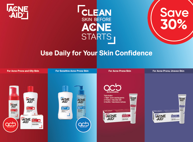 Acne-aid Liquid Cleanser Trial Pack 30ml | For Oily Skin