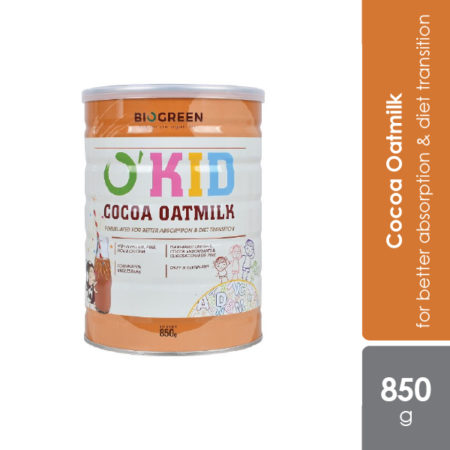 Biogreen O'kid Cocoa Oatmilk 850g