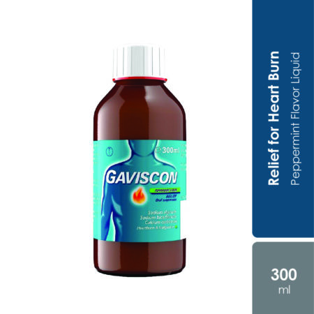 Gaviscon Liquid Peppermint 300ml | Relief For Heart Burn & Indigestion