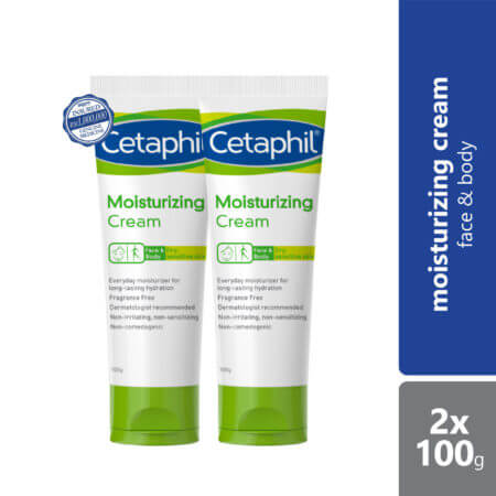 Cetaphil Moisturizing Cream 100ml 2s | For Dry And Sensitive Skin