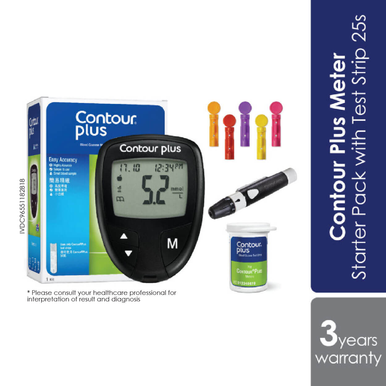 Contour Plus Meter Starter Pack With Test Strip 25s - Alpro Pharmacy