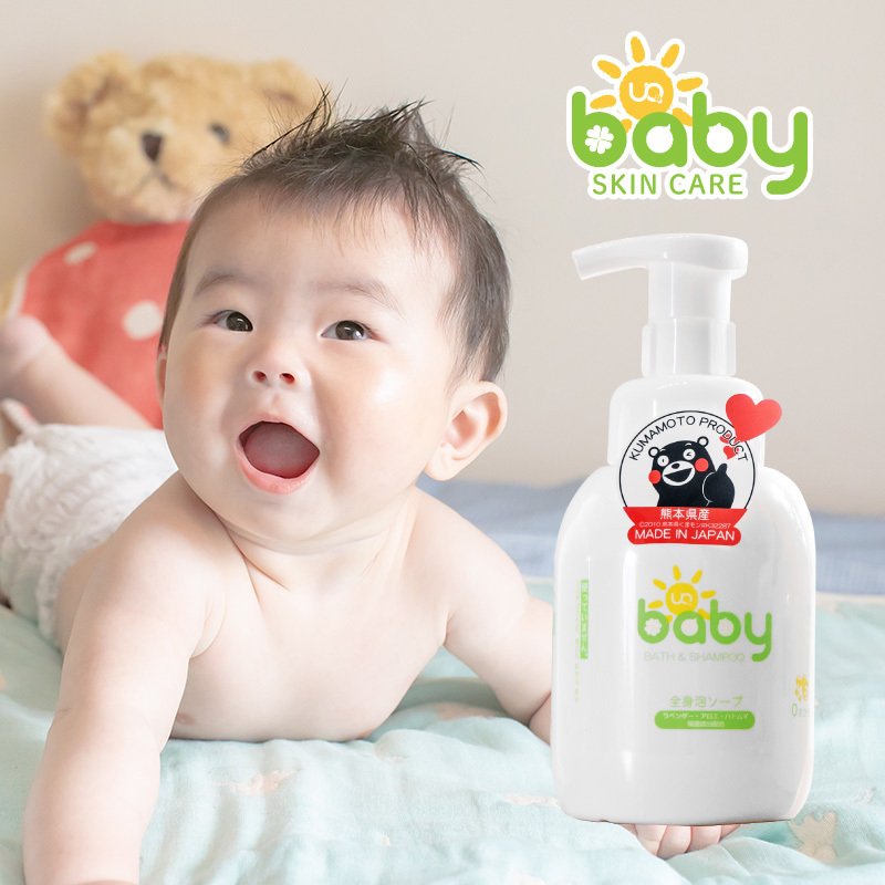 Sugi Uq Baby Bath & Shampoo 330ml | Whole Body Baby Foam Soap - Alpro ...
