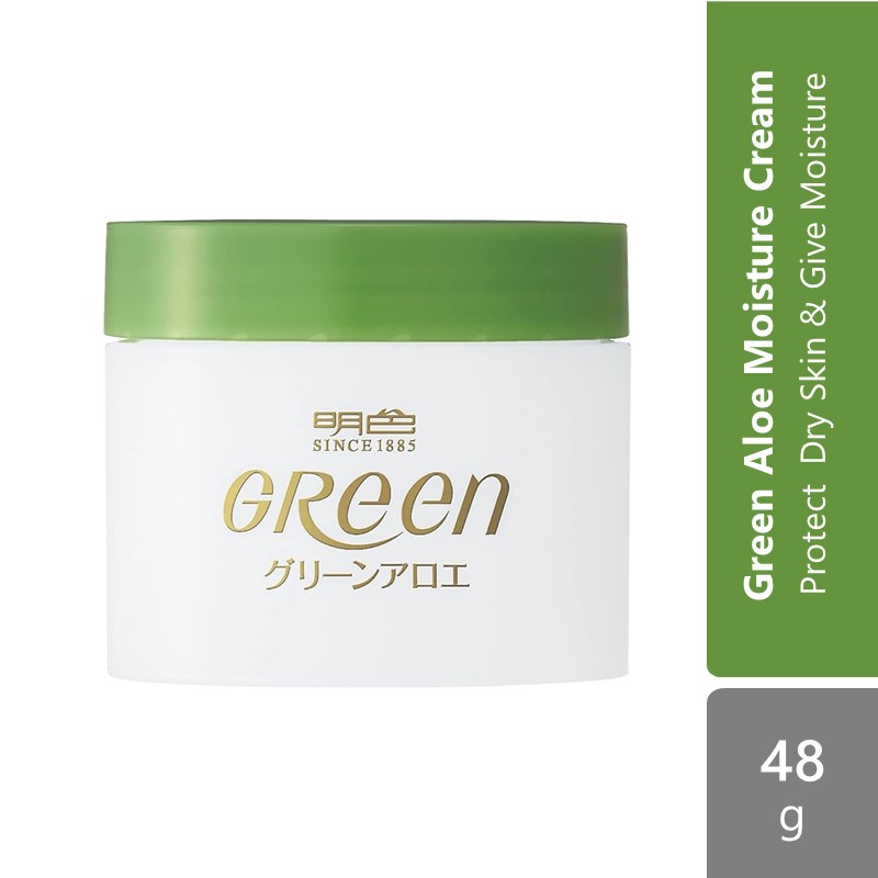 Meishoku Green Aloe Moisture Cream 48g | Protect Dry Skin & Give Moisture