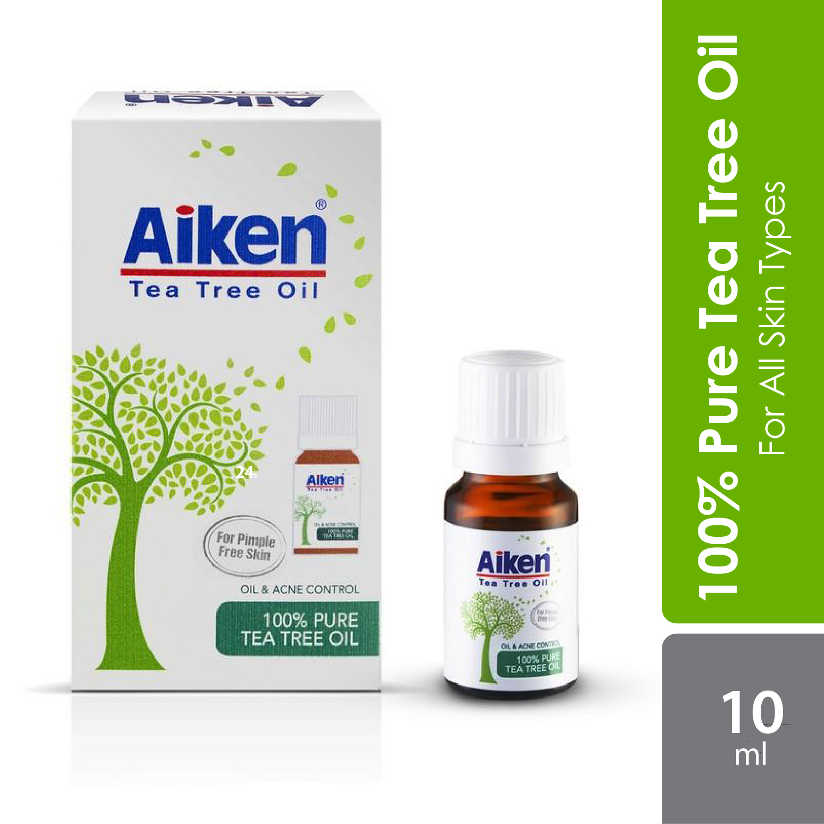 Aiken 100% Pure Tea Tree Oil 10ml - Alpro Pharmacy