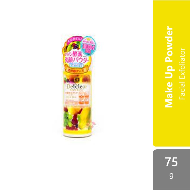 Meishoku Detclear Bright&peel Fruits Enzyme Powder Wash 75g | Facial Exfoliator