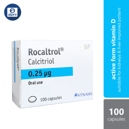 Rocaltrol 0.25ug 5x20s | Active Form Of Vitamin D For Kidney & Liver Function Impaired Patient