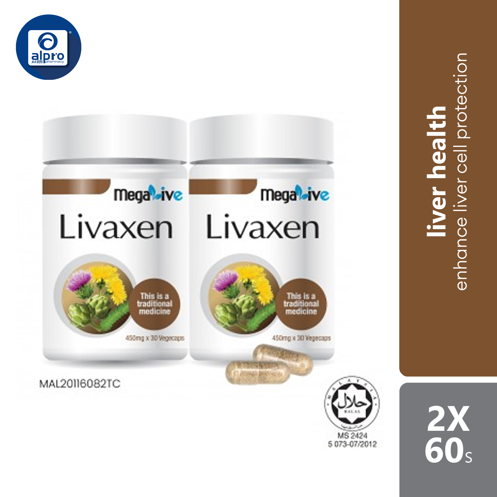 Megalive Livaxen 2x30s  High Bioavailability And Better Absorption - Alpro  Pharmacy