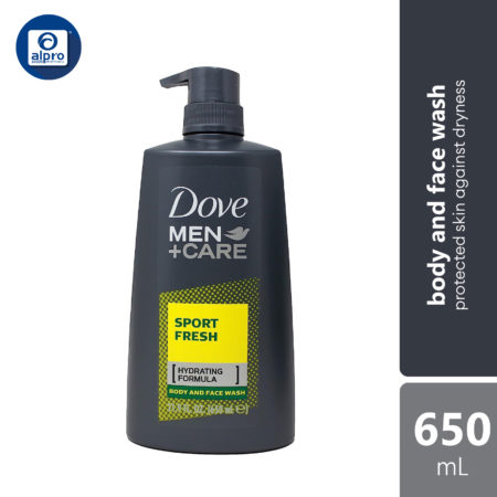 Dove Men+care Sport Fresh Body Wash 650ml I Protected Skin Against Dryness