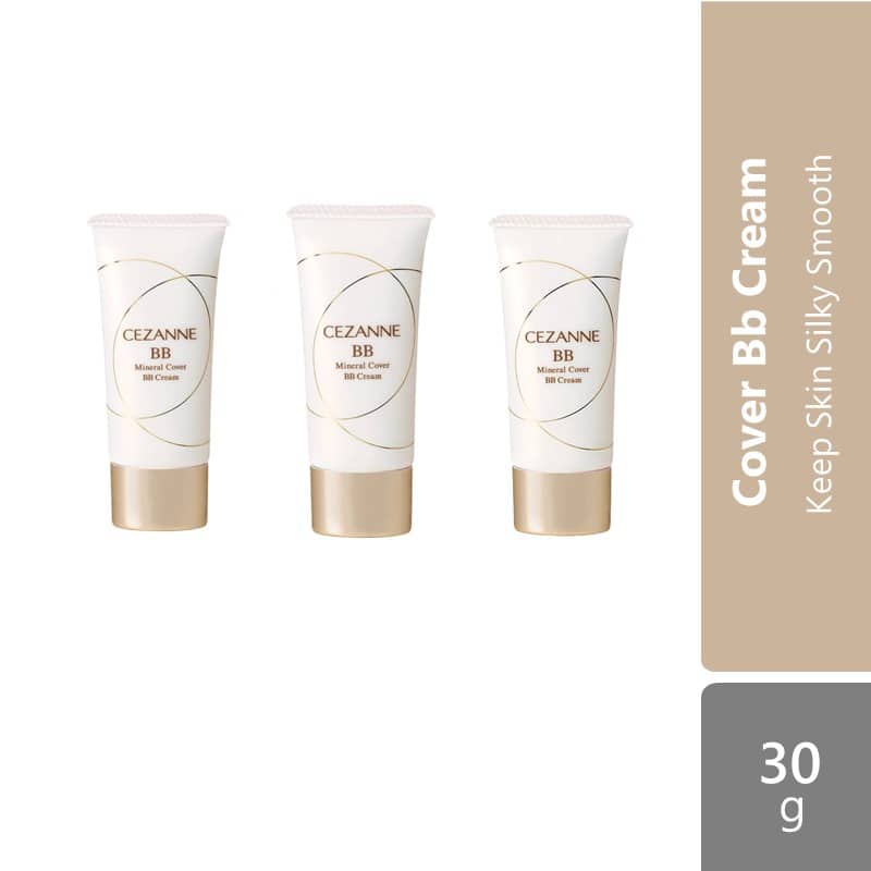 Cezanne Mineral Cover Bb Cream (00 Bright Beige/10 Bright Ocher/20 Natural Ocher)|Keep Skin Silky Smooth