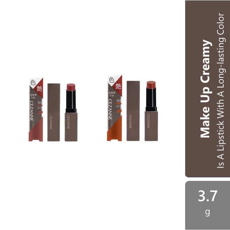 Cezanne Lip Color Shield (01/02) | It Is A Lipstick With A Long-lasting Color