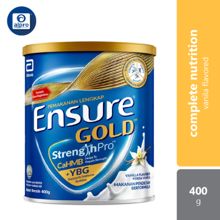 Abbott Ensure Gold Vanilla YBG (Yeast Beta Glucan) 400g | Complete And Balanced Nutrition