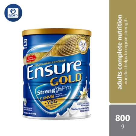 Abbott Ensure Gold Vanilla YBG (Yeast Beta Glucan) 800g | Complete And Balanced Nutrition