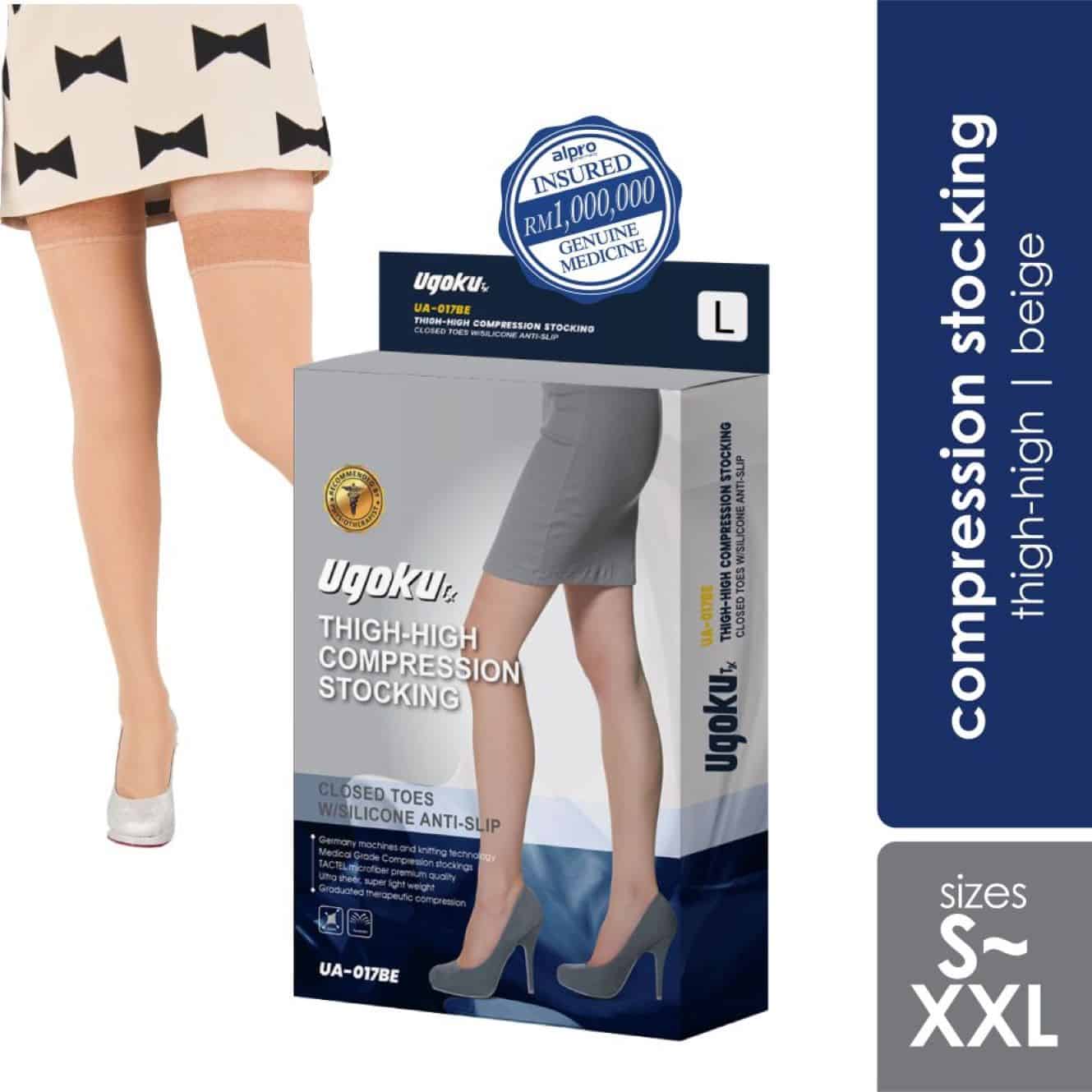 Compression stocking for thigh sale