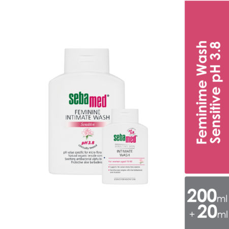 Sebamed Intimate Feminine Wash Ph 3.8 200ml Free 20ml