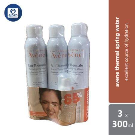 Avene Thermal Spring Water Trio 300ml Free Gentle Cleanser Foam 50ml
