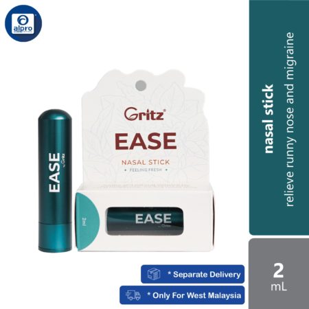 Gritz Ease Nasal Stick 2mL | Relieve Runny Nose and Migraine