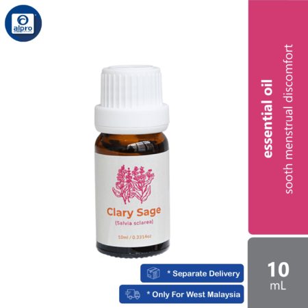 Gritz Clary Sage Essential Oil 10mL | Sooth Menstrual Discomfort