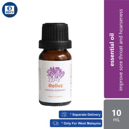 Gritz Relivz Cough Essential Oil 10mL | Improve Sore Throat and Hoarseness
