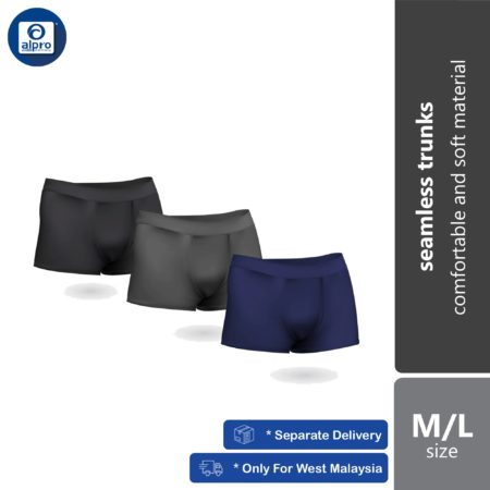 Crown Men Seamless Trunks 3s Regular/ Large (Size M/ L, XL/XXL) | Comfortable and Soft Material