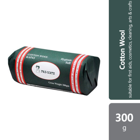 Pan-mate Cotton Wool 300g | High Absorbent Cotton