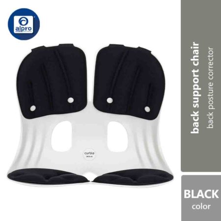 Curble Grand Comfort Sitting Posture Support 1s (Grey/ Red/ Black) | Strong Back Support