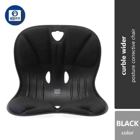 Curble Wider Posture Corrector Chair 1s (Red, Black)