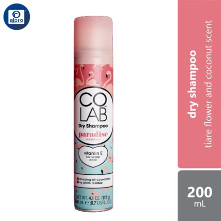 COLAB Dry Shampoo Paradise 200mL | Tiare Flower and Coconut Scent