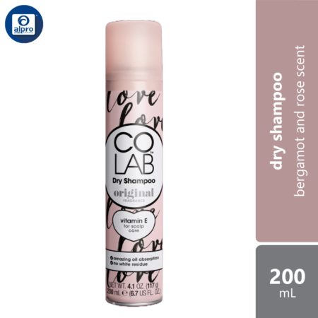 COLAB Dry Shampoo Original 200mL | Bergamot and Rose Scent