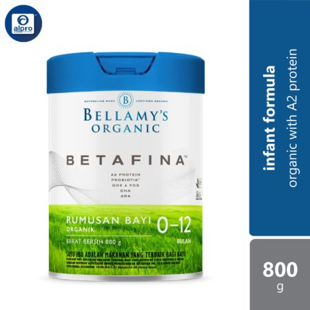 Bellamy's Betafina Infant Formula 0-12 Months 800g | Organic with A2 Protein