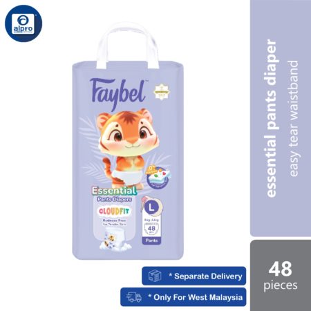 Faybel Essential Pants Diapers (Size L) 48s | Easy Tear Waistband