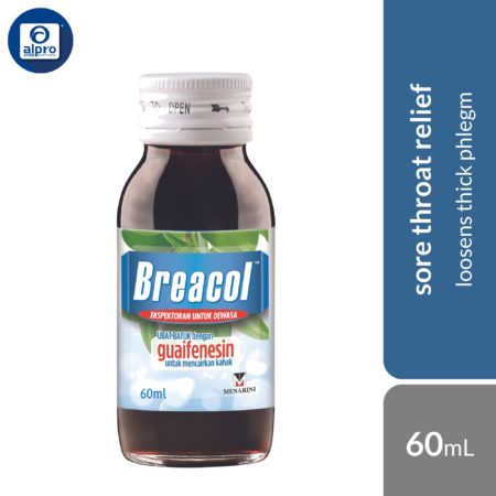 Breacol Syrup Adult 60ml | For Sore Throat & Cough