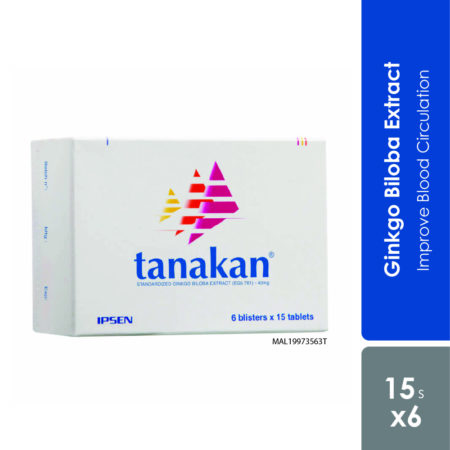 Tanakan Ginkgo Biloba Extract 40mg 6x15s | Improve Blood Circulation