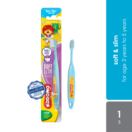 Kodomo Soft & Slim Toothbrush (Milk Teeth) | Suitable for Kids 3Years - 5Years