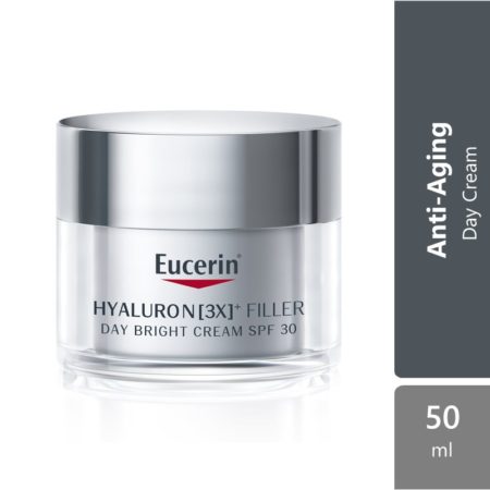 Eucerin Hyaluron Filler Day Bright Cream SPF30 50ml (New) | Reduces Deep Wrinkle and Lines