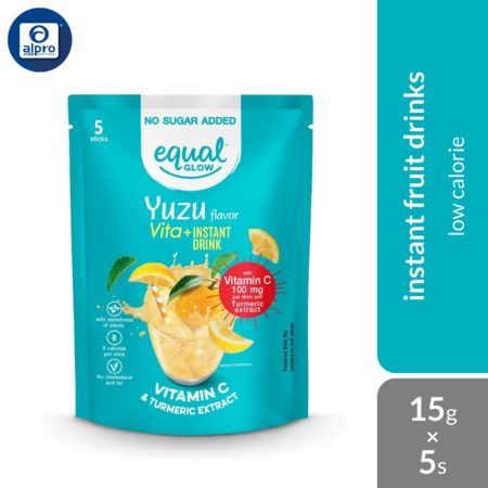 Equal Glow Yuzu 15g ×5s | Low Calorie Drink Smoothie