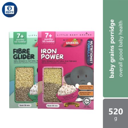 Gnubkins Baby Grains (Fibre Glider/ Iron Powder) 520g | Overall Good Baby Health