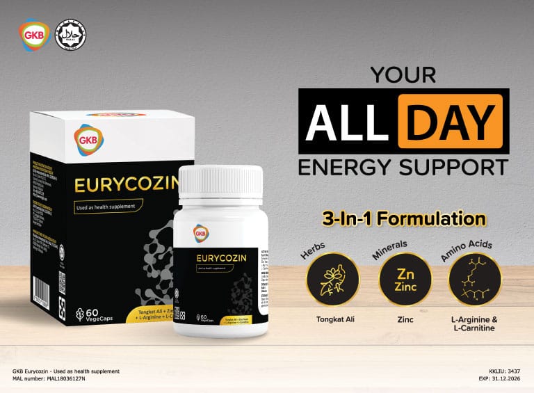 [Bundle Set] GKB Eurycozin 2x60s with Free Skipping Rope