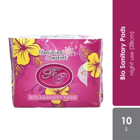 Fc Bio Sanitary Pads Night 10s