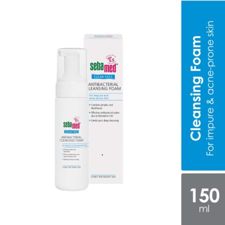 Sebamed Clear Face Antibacterial Cleansing Foam 150ml | Provides Hydrating and Soothing Effect