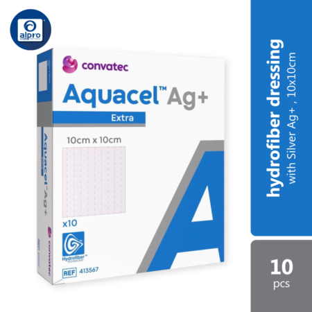 Aquacel Ag+ Extra 10cmx10cm (413567) 10s