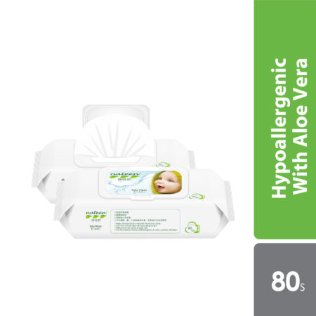 Absorba Nateen Baby Wet Wipes With Aloe Vera 80s