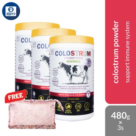 Colostrum Powder Forte Advance 480g 3s with FREE Travel Pouch | For Muscle Strength