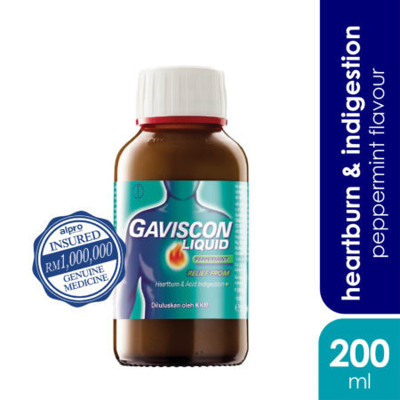 Gaviscon Liquid Peppermint 200ml | Soothes and Cools the Oesophagus