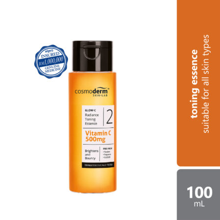 Cosmoderm Glow-C Radiance Toning Essence 500mg 100ml | Brightens & Bouncy